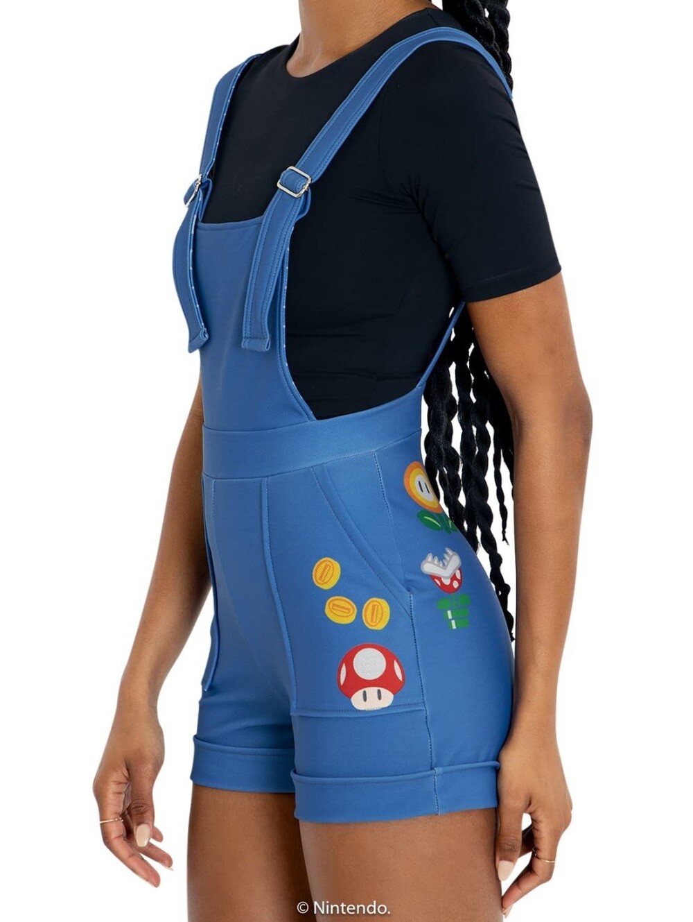BlackMilk Nintendo Super Mario Short Overalls Romper Size XS SoldOut Toastiecore
